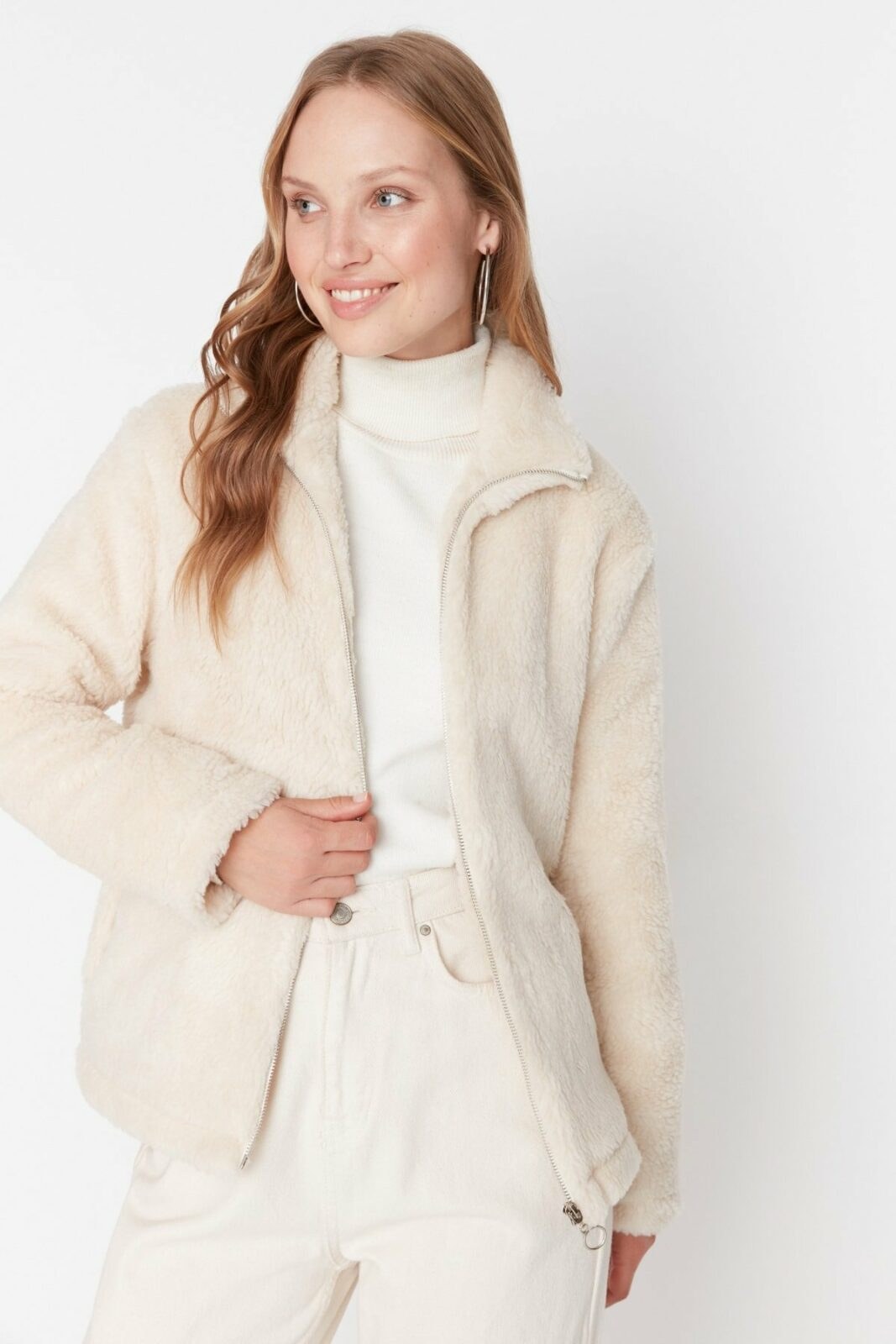 Dámský kabát Trendyol Fur