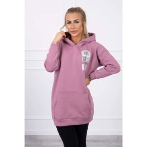 Hooded sweatshirt with patches dark