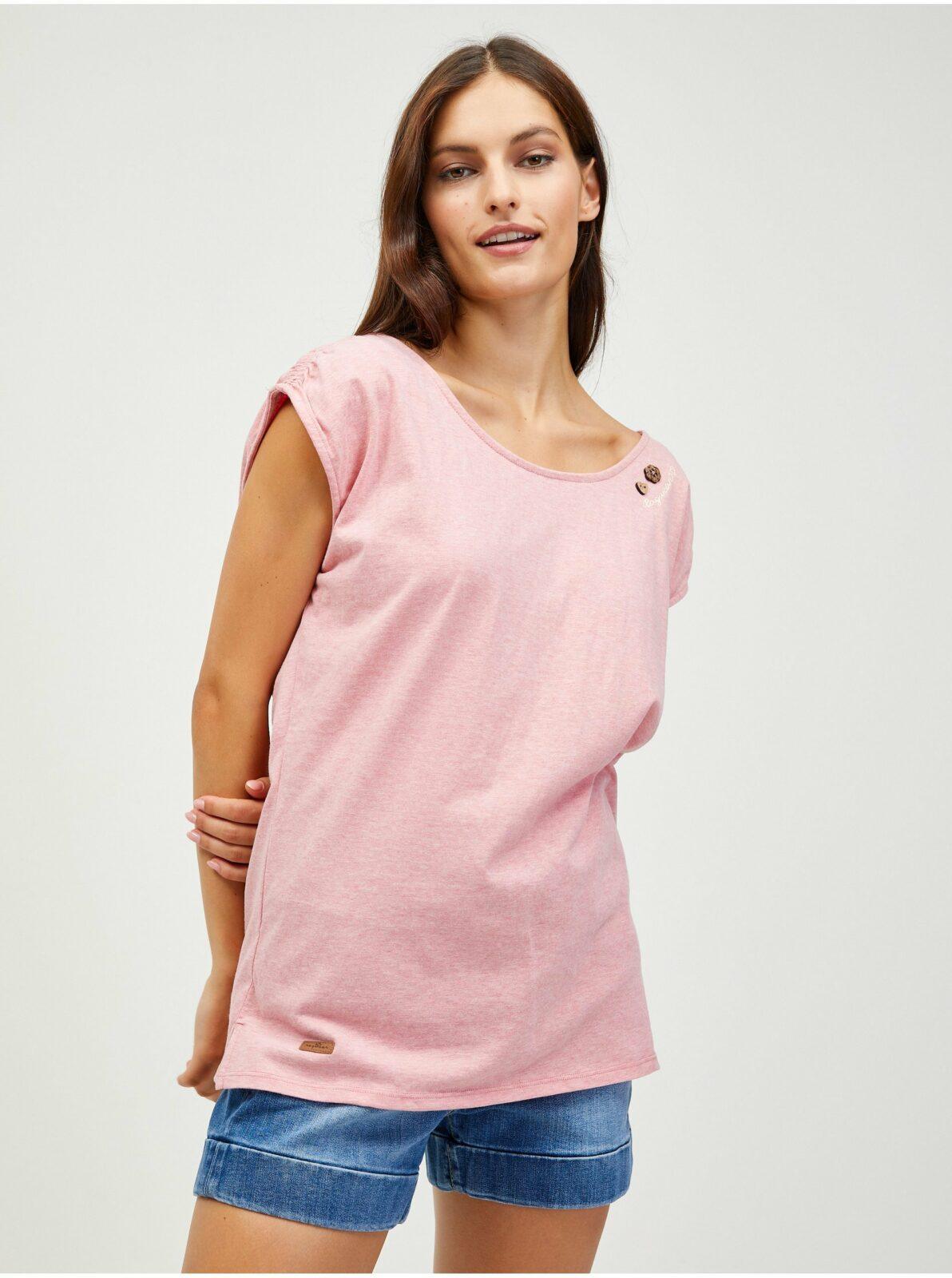 Světle růžové dámské tričko Ragwear