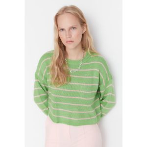 Trendyol Green Crop Knitwear