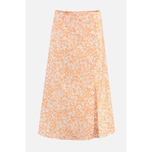 Trendyol Orange Printed Skirt
