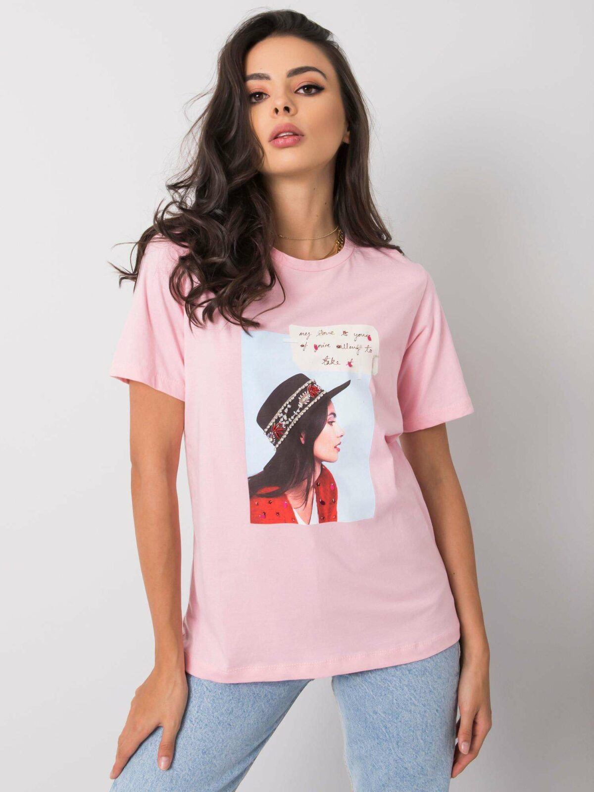 Dámské růžové tričko s