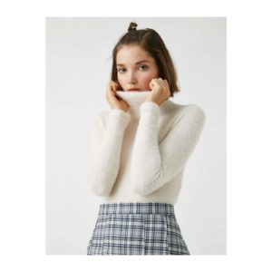 Koton Plush Turtleneck Slim Sweater