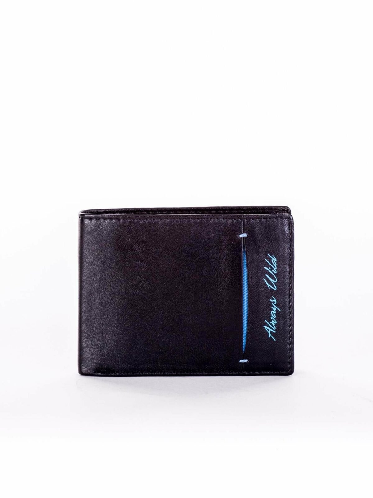 Černá kožená peněženka s