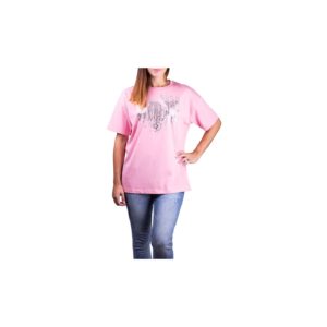 Converse růžové tričko Pink/Silver -