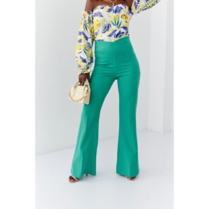 Elegant green women's pants with