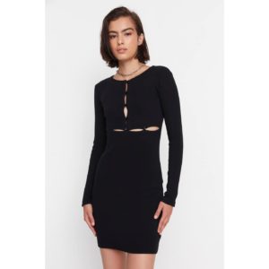 Trendyol Black Cut-out Detailed