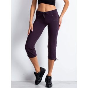 Women´s dark purple capri sweatpants