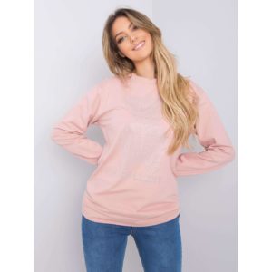 Dusty pink women's sweatshirt with
