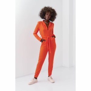 Elegant orange jumpsuit with