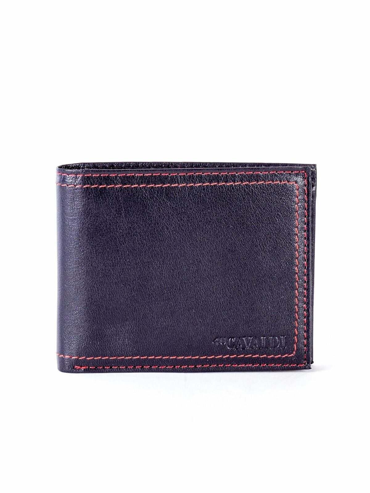 Pánská černá kožená peněženka s