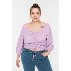 Trendyol Curve Lilac Pleated