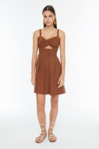 Trendyol Brown Cut Out