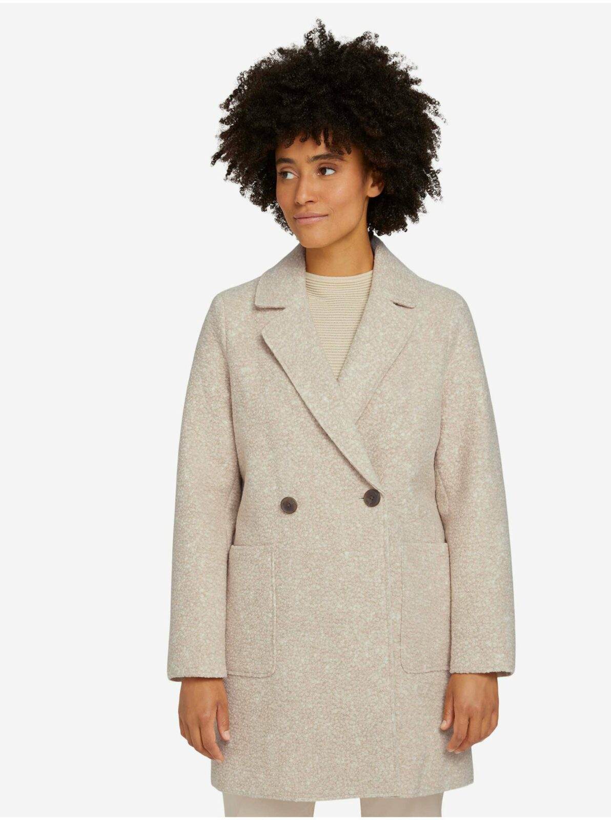 Krémový dámský lehký kabát Tom Tailor