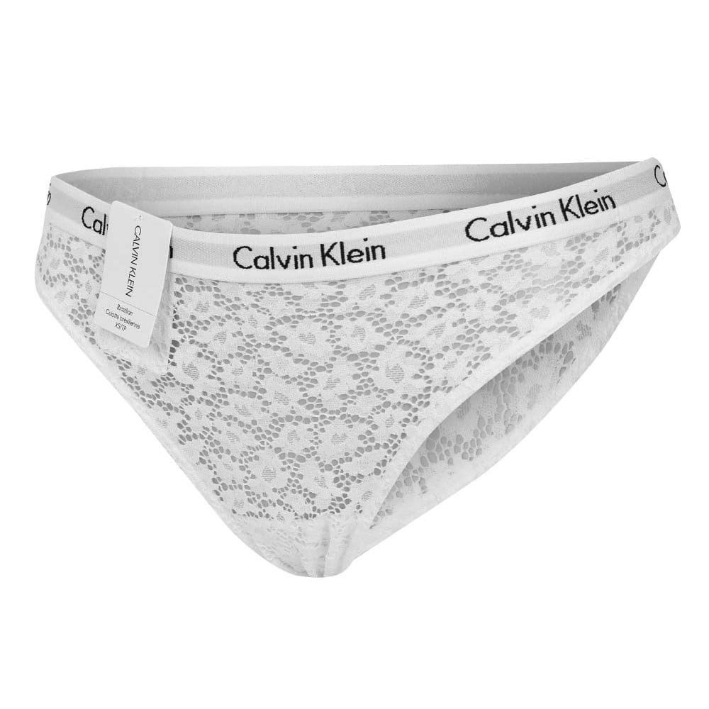 Bílé dámské vzorované kalhotky Calvin Klein