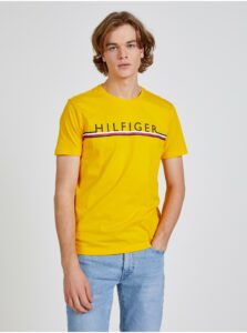 Žluté pánské tričko Tommy Hilfiger -