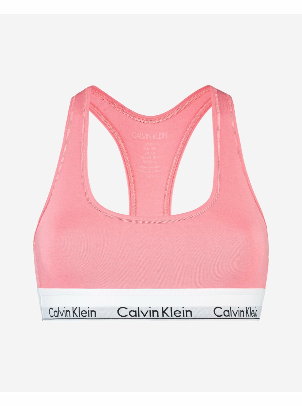 Růžová sportovní podprsenka Calvin Klein