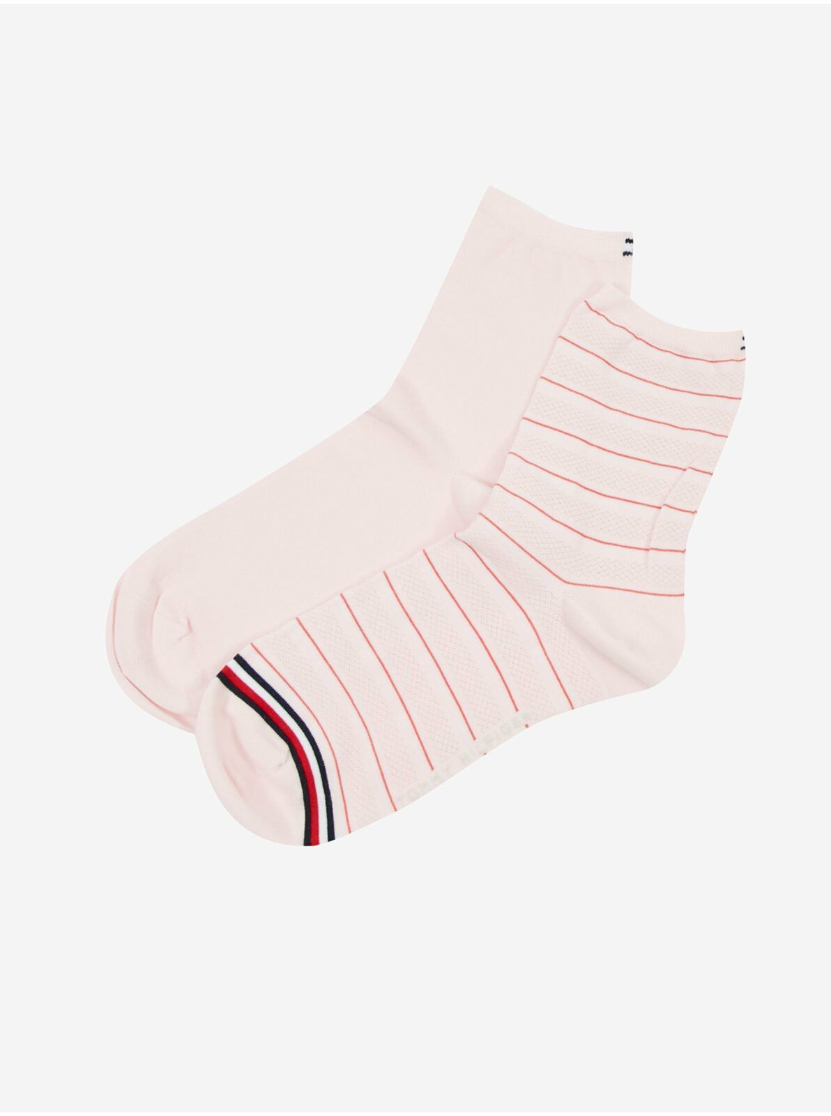 Sada dvou párů dámských ponožek v růžové barvě