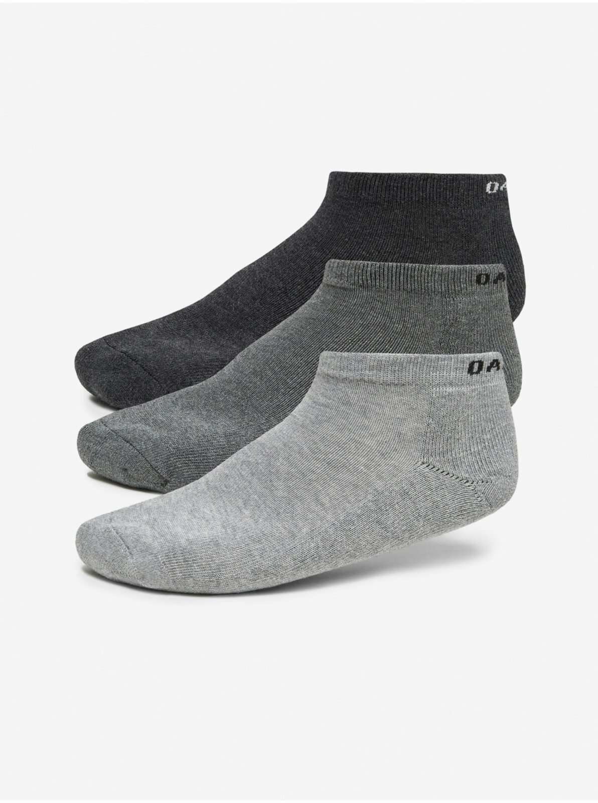 Sada tří párů pánských ponožek v šedé a