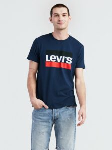 Levi's Tmavě modré pánské tričko s potiskem Levi's® -