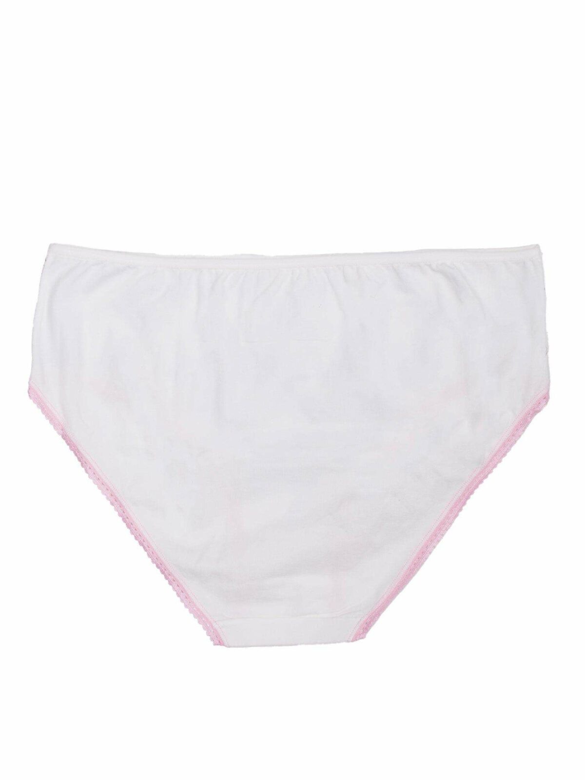Bílé a růžové kalhotky