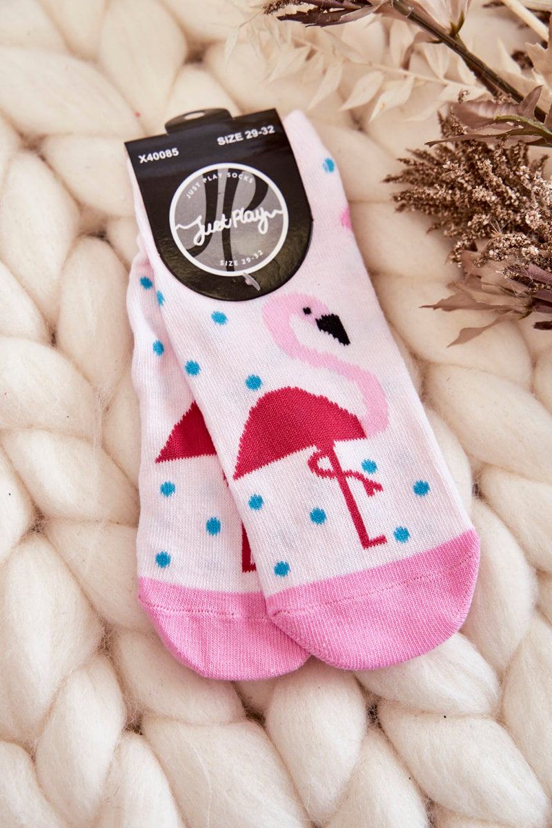 Mládežnické ponožky se vzorem Flamingo