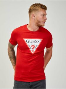 Červené pánské tričko Guess