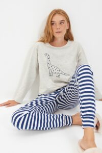 Trendyol Printed Knitted Pajamas