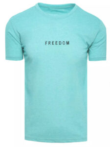 Men's turquoise T-shirt Dstreet