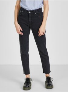 Černé dámské zkrácené skinny fit džíny TALLY