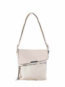 Light beige shoulder bag with an adjustable strap. Prices