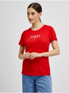 Červené dámské tričko Tommy Jeans -