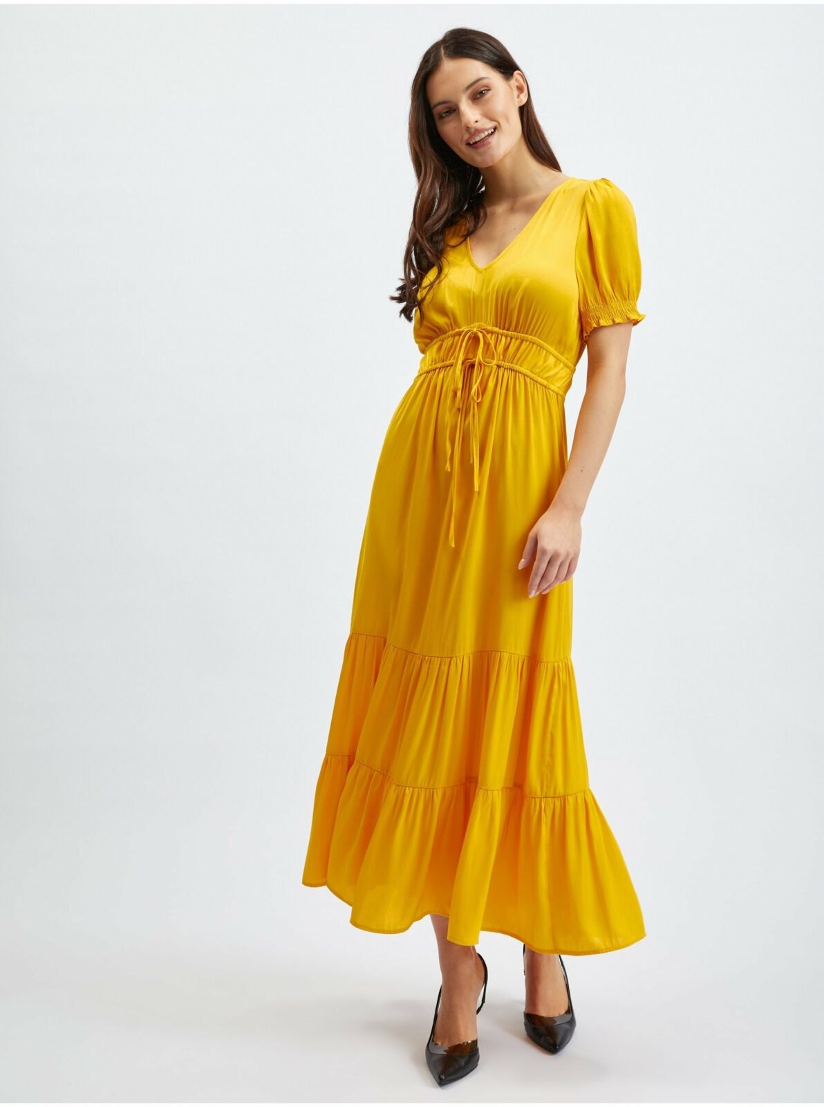 Orsay Žluté dámské šaty
