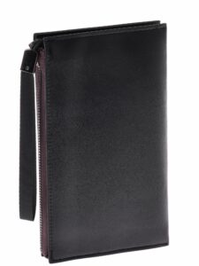 Black long clutch wallet