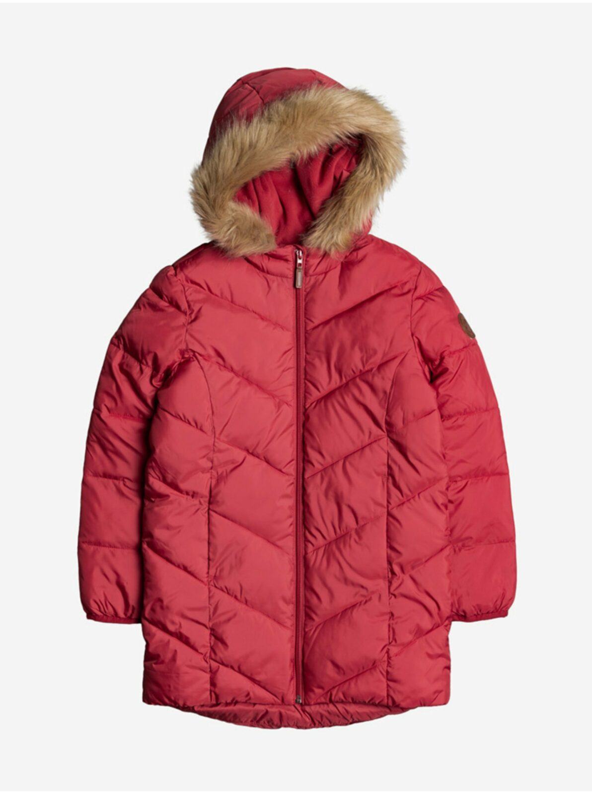 Červená holčičí zimní bunda Roxy