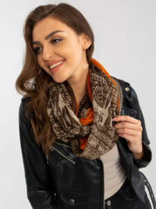 Brown scarf with a
