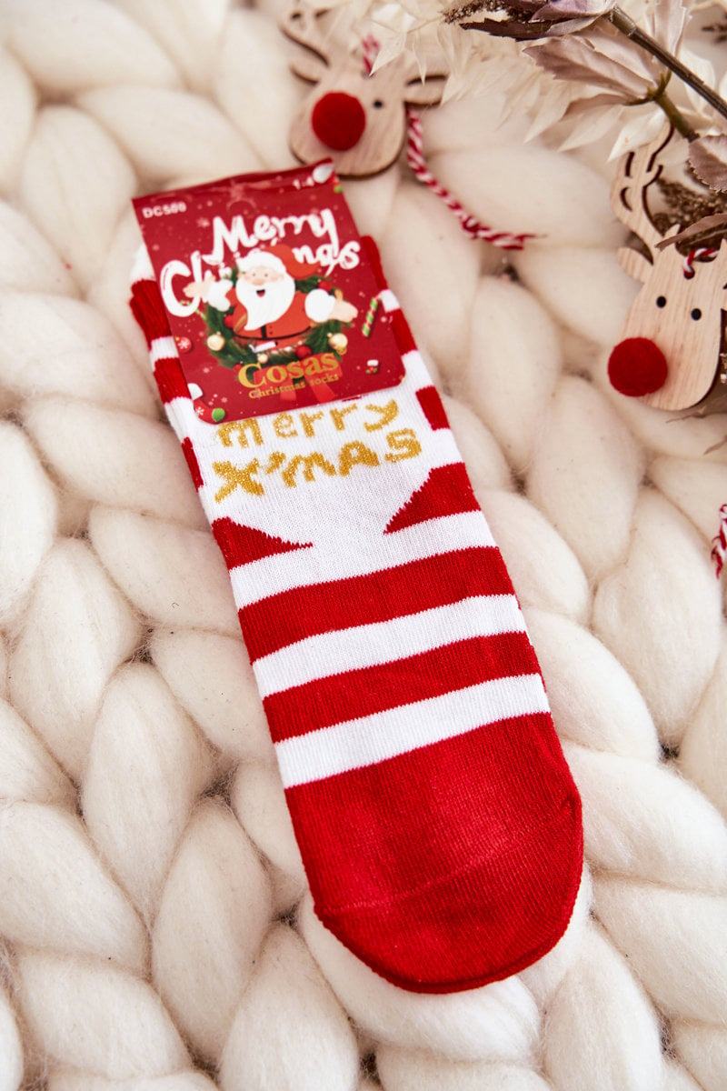 Dětské vánoční ponožky s pruhy