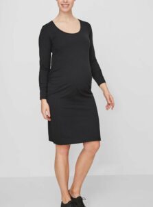 Černé těhotenské šaty Mama.licious Lea -