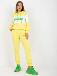 Yellow and green tracksuit