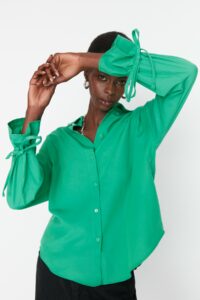 Trendyol Green Sleeve Detailed