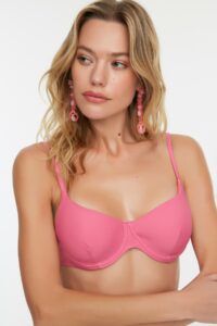 Trendyol Pink Bikini Top