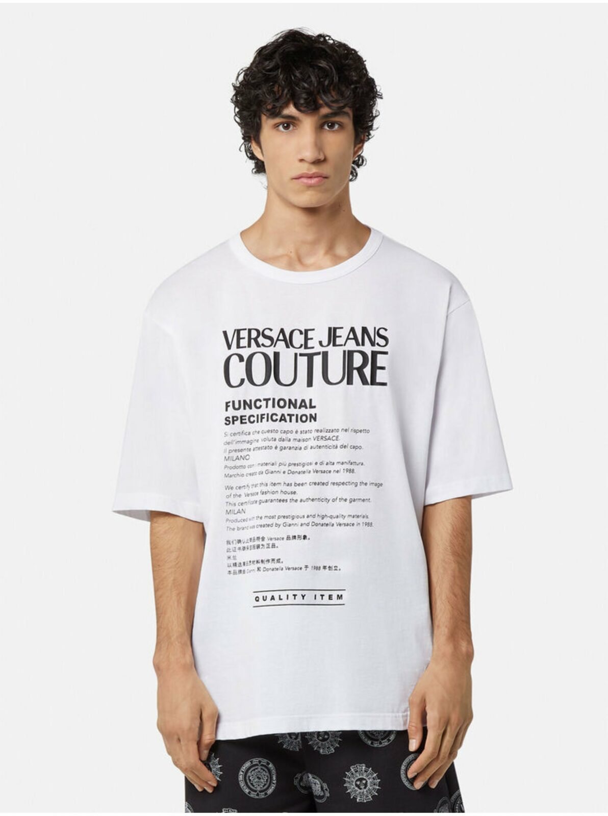 Bílé pánské tričko Versace Jeans