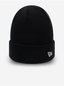 Černá pánská žebrovaná zimní čepice New Era Essential knit -