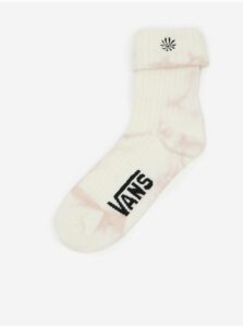 Krémovo -růžové dámské vzorované ponožky VANS Divine