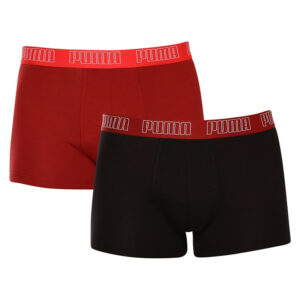Sada dvou pánských boxerek v černé a červené barvě Puma