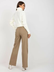 Beige cotton pants with