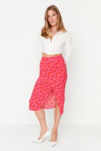 Trendyol Pink Lined Skirt