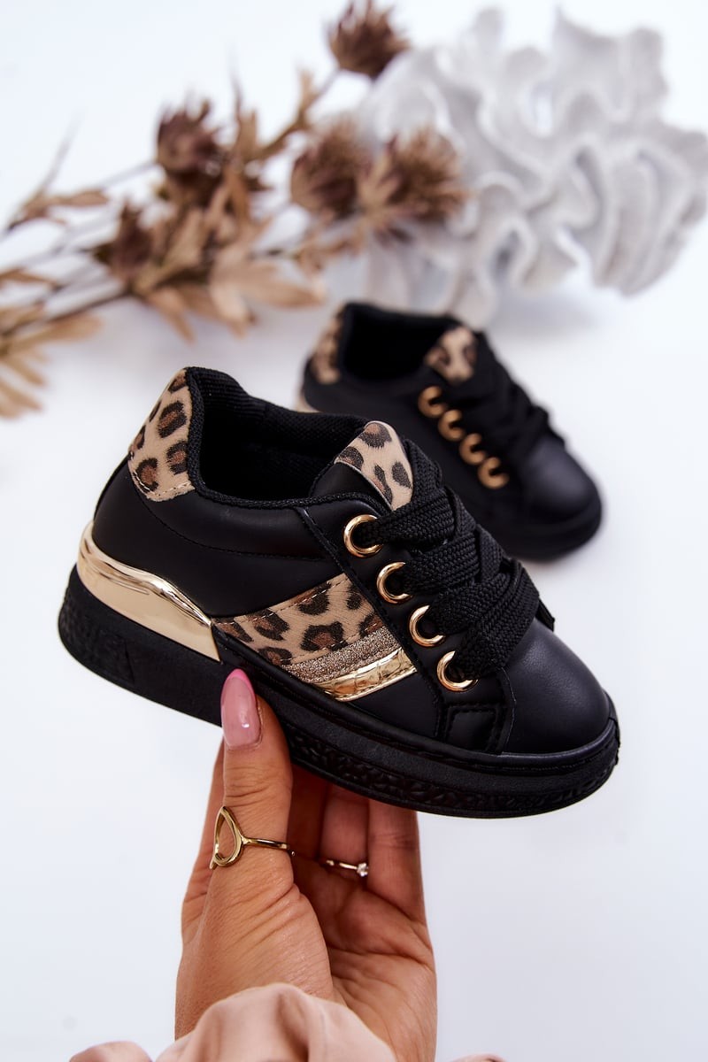 Kožené sportovní boty Leopardí