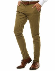 Men's camel chino trousers