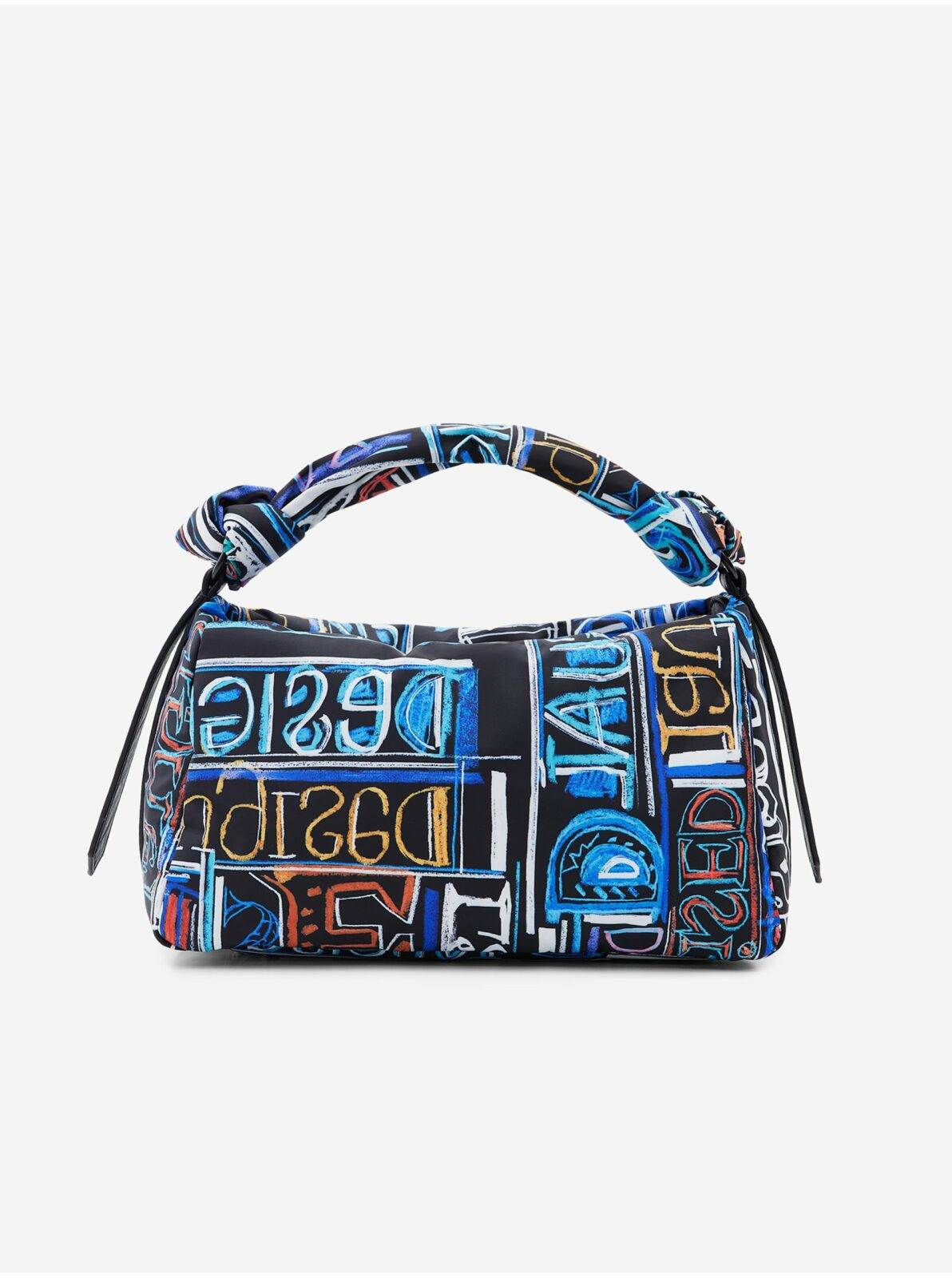 Černo-modrá dámská vzorovaná kabelka Desigual Rousmari